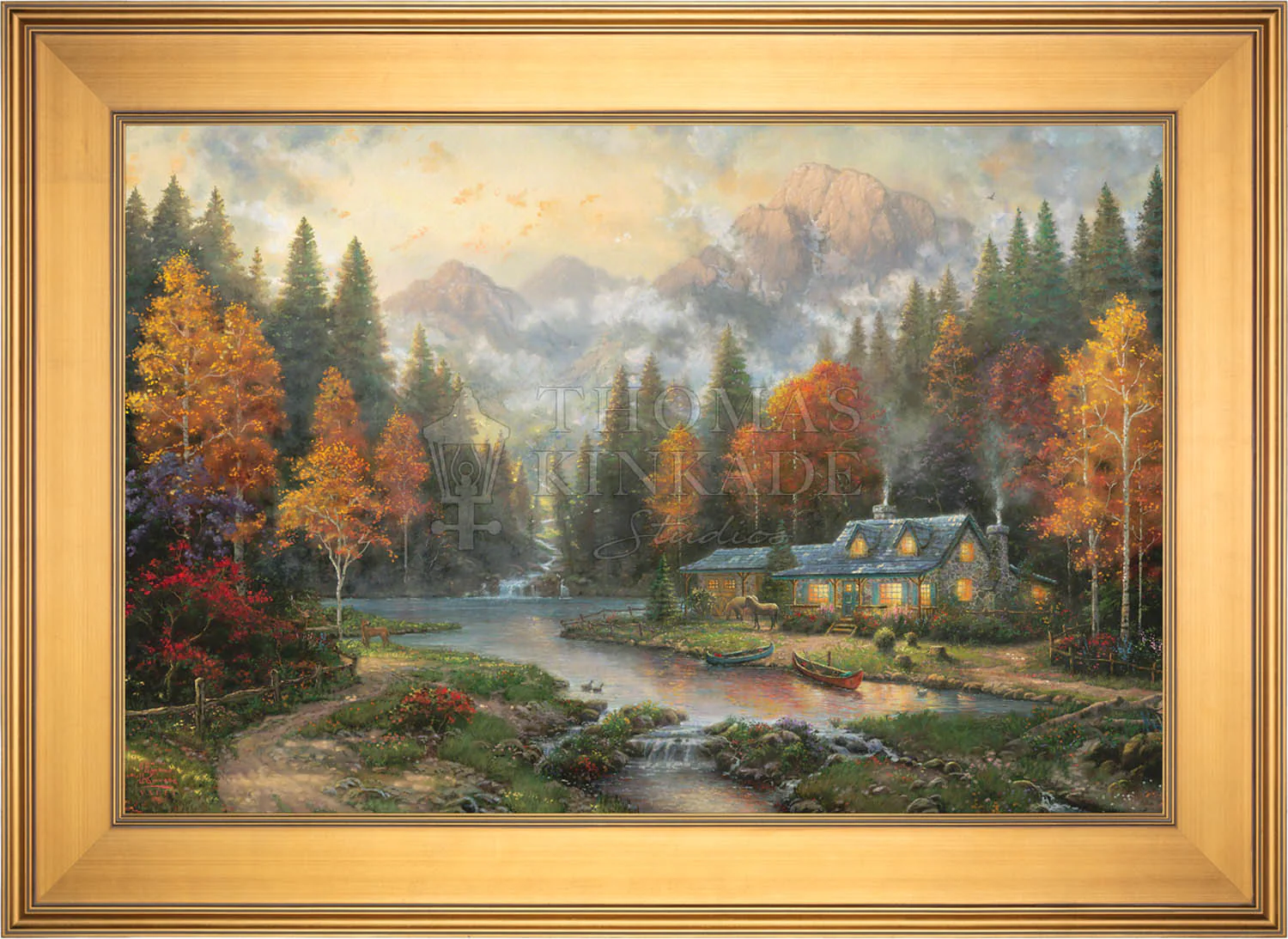Evening at Autumn Lake - Limited Edition Canvas - Image 14