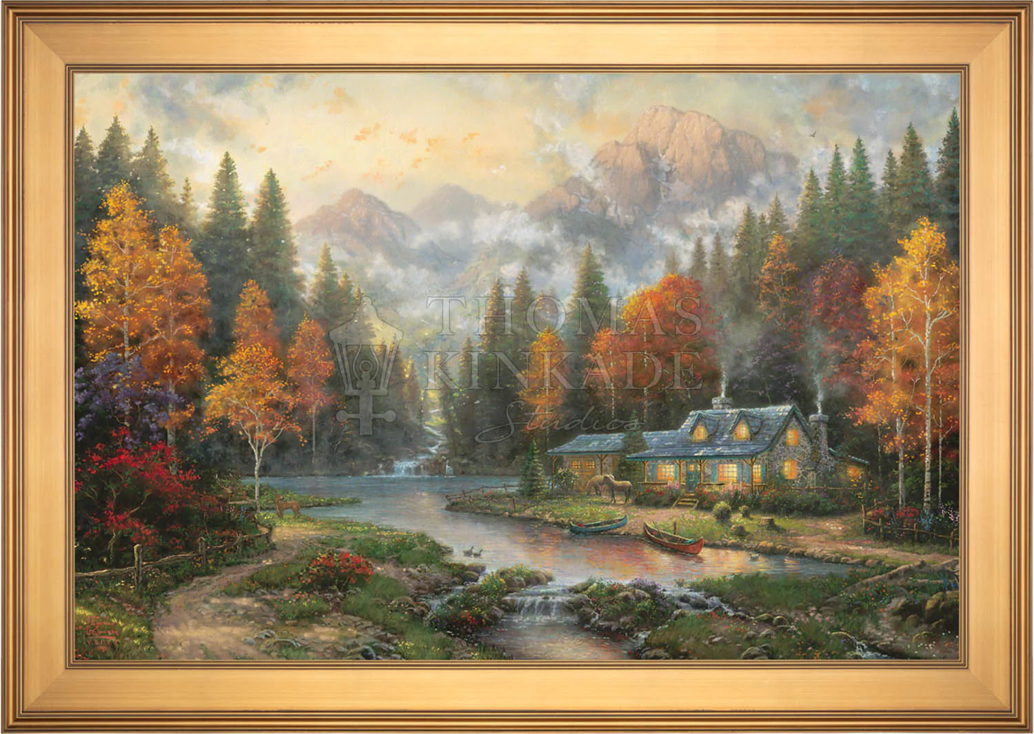 Evening at Autumn Lake - Limited Edition Canvas - Image 15