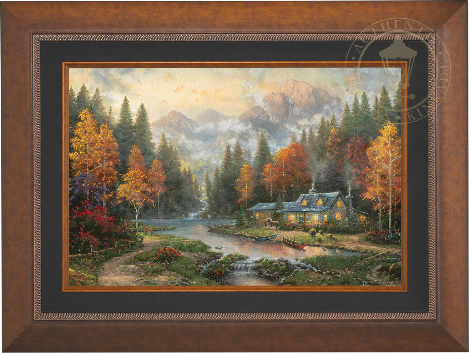 Evening at Autumn Lake - Limited Edition Canvas - Image 3