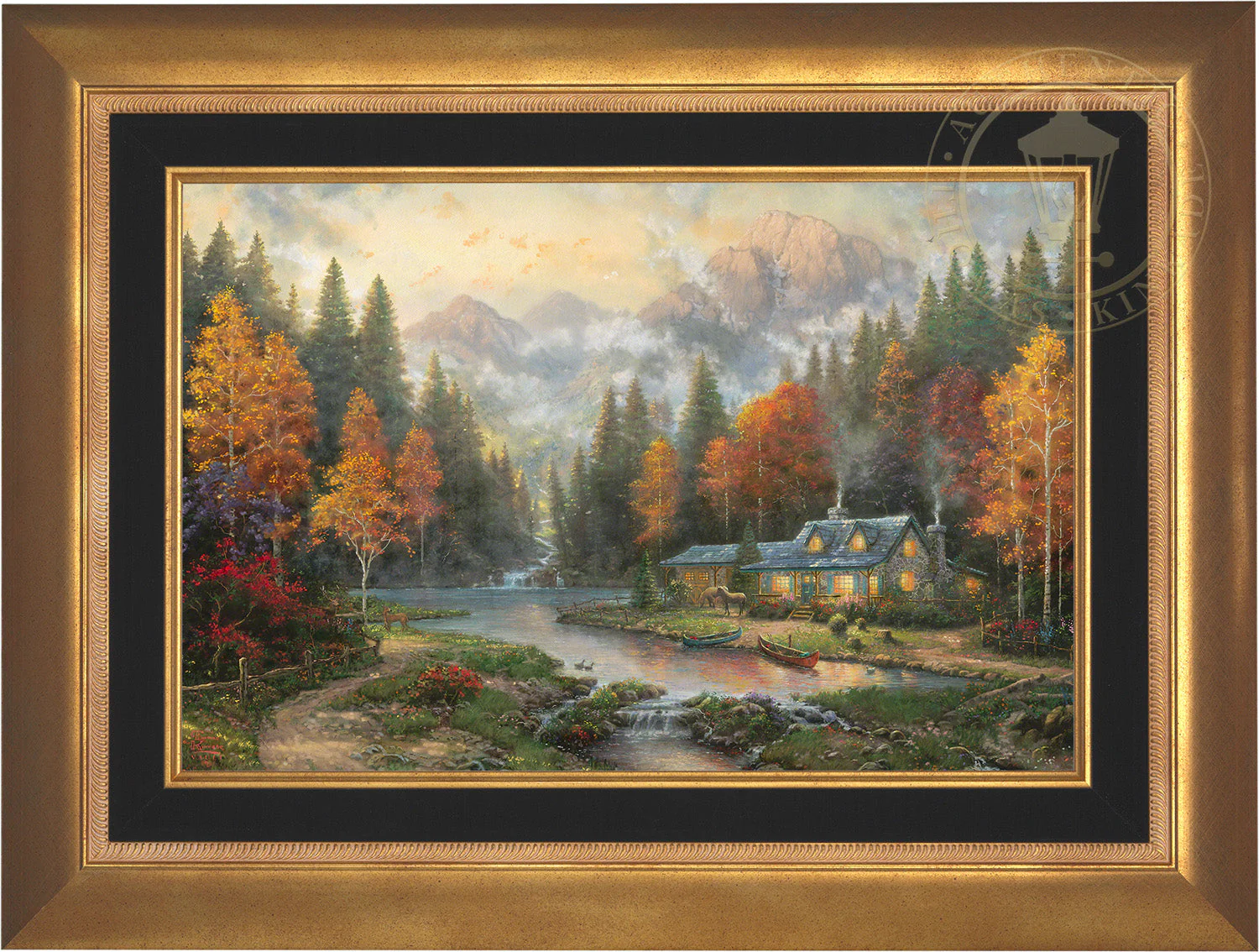 Evening at Autumn Lake - Limited Edition Canvas - Image 4