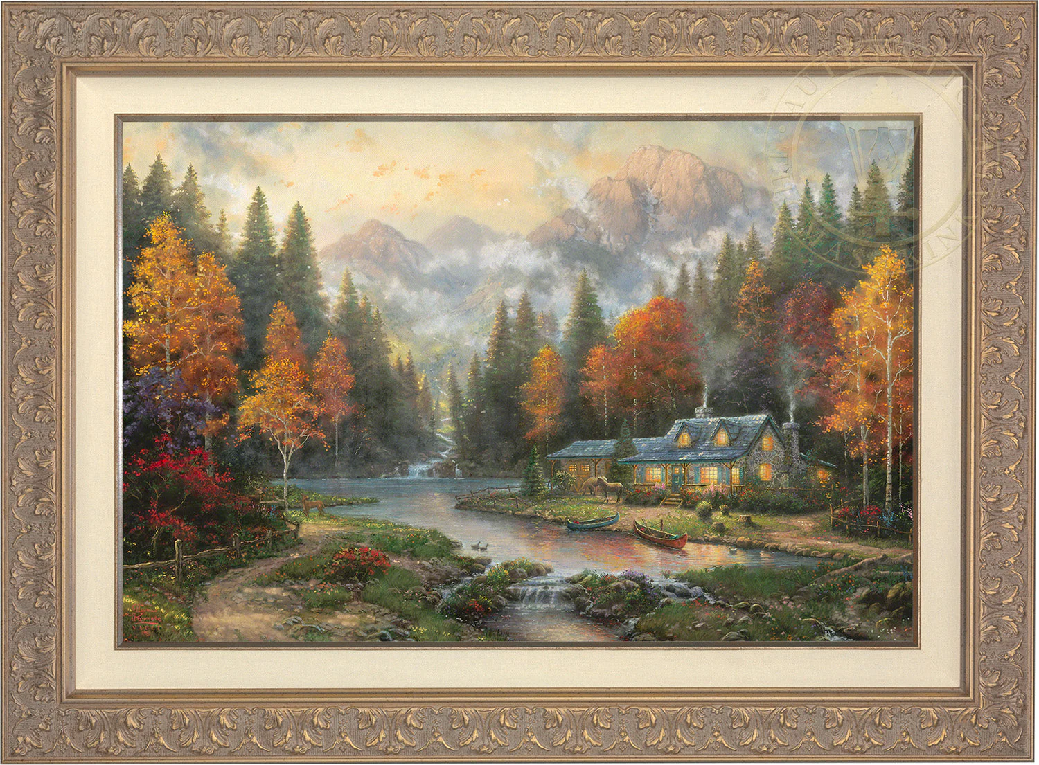 Evening at Autumn Lake - Limited Edition Canvas - Image 7
