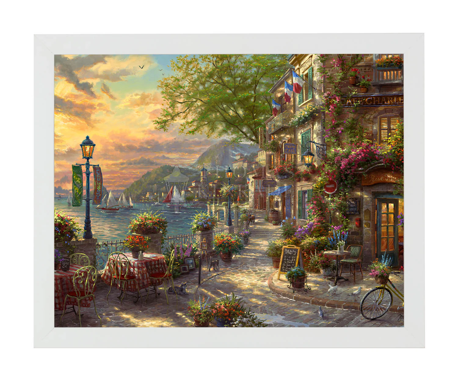 French Riviera Café - Art Prints - Image 4