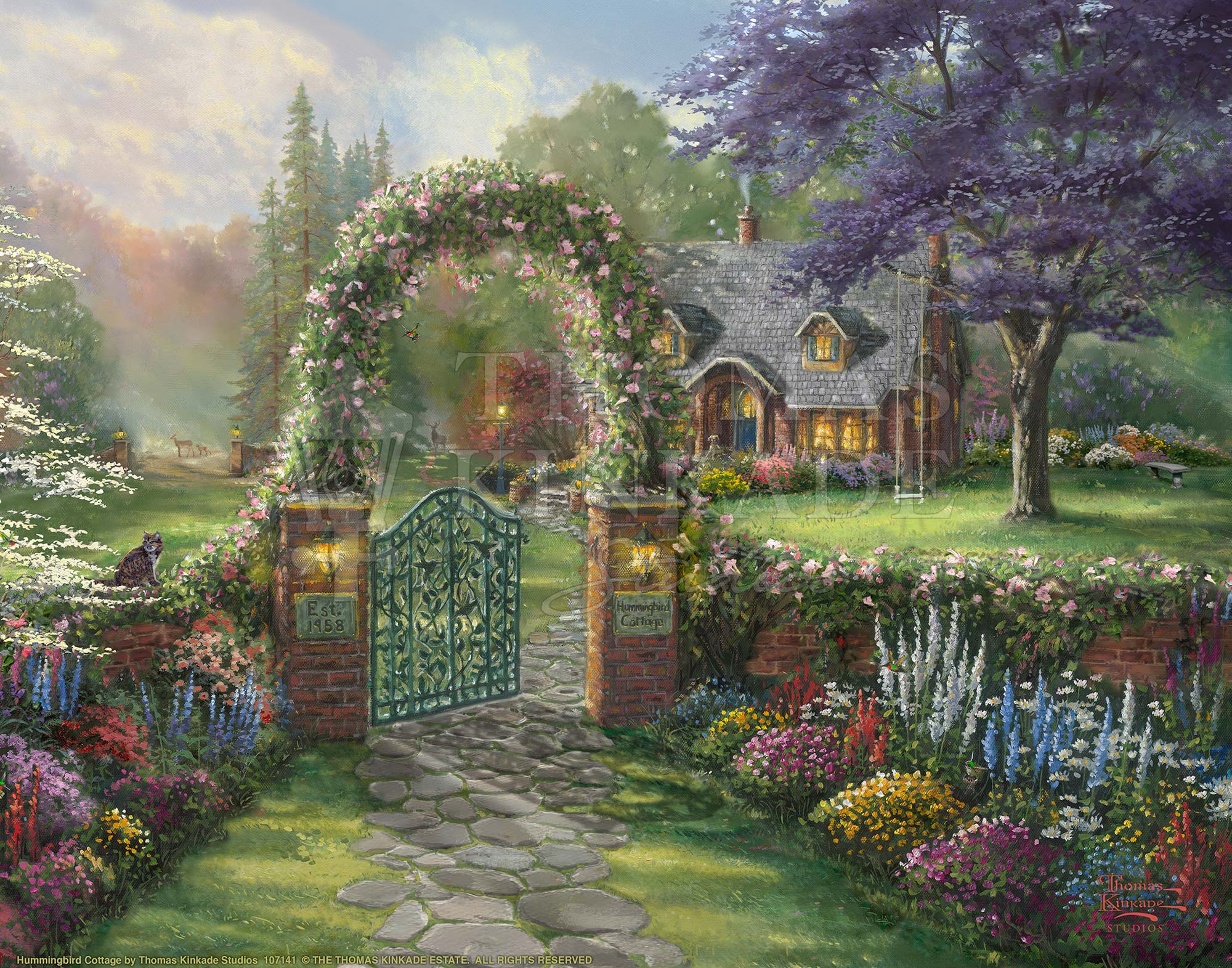 Hummingbird Cottage - 11" x 14" Art Print - Image 5